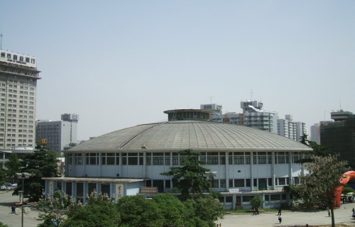 河南省體育場體育館內(nèi)外景